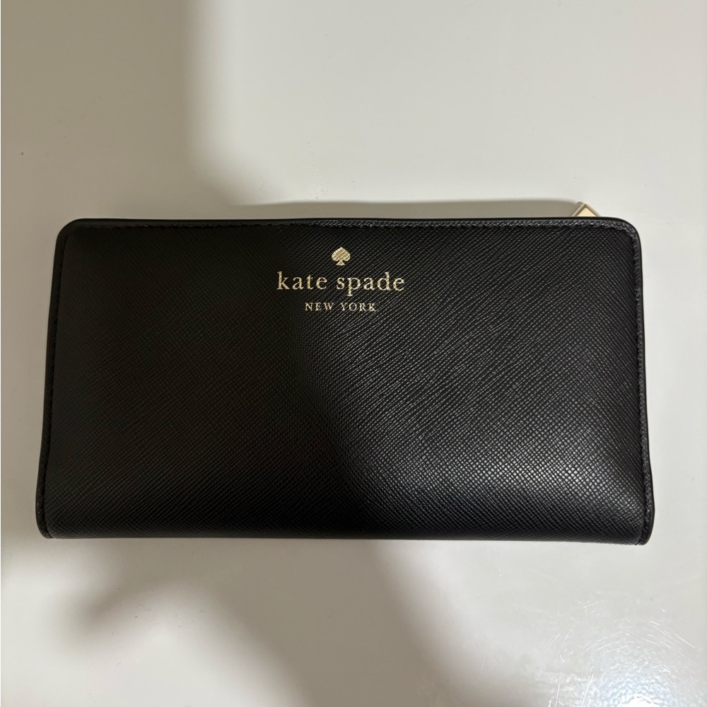 Kate Spade Madison Large Slim Wallet (Black)